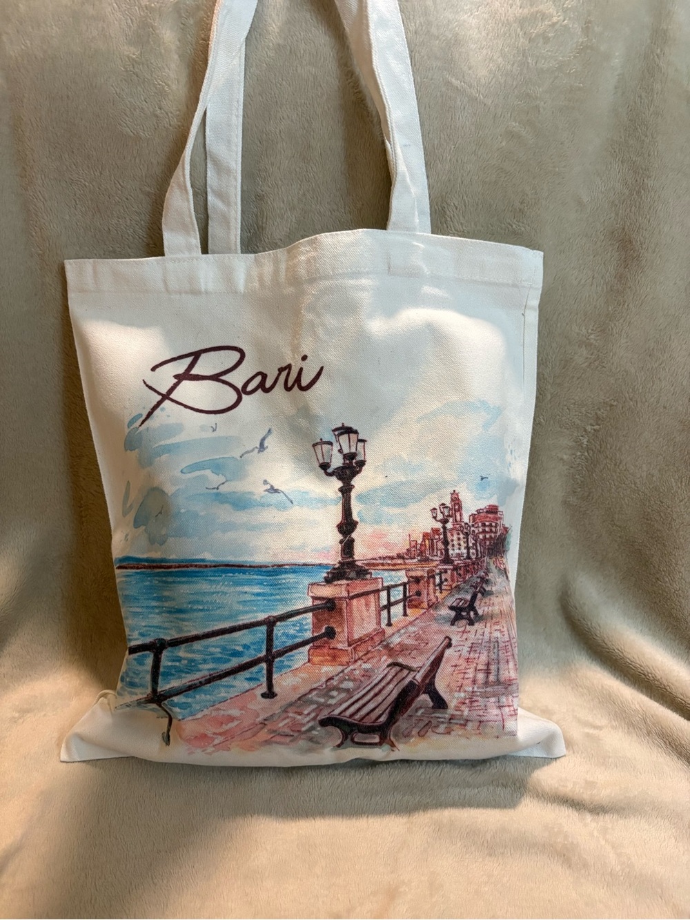Bari, Italy canvas tote bag